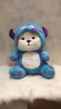 عروسک مدل خرس دو چهره طرح سالیوان ارتفاع 40 سانتی متر