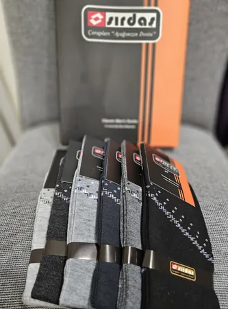 جوراب ساق بلند مردانه سیرداش مدل 158 بسته 6 عددی