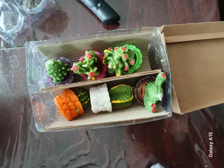 شمع طرح کاکتوس مجموعه 6 عددی