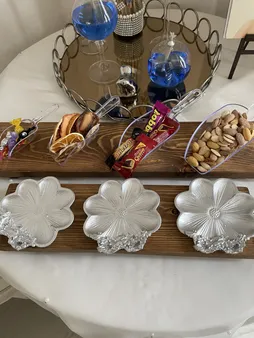 مجموعه ظروف هفت سین 6 پارچه مدل گلبرگ