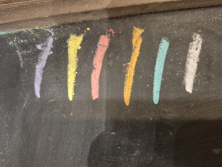 گچ رنگی مارلو مدل رنگینک بسته 12 عددی