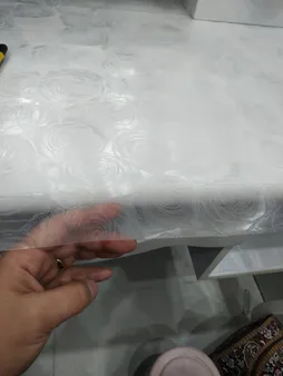 روکش داخل کابینت مدل گل رز ژله ای