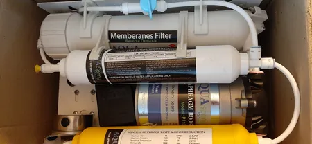 دستگاه تصفیه کننده آب آکوآ اسپرینگ مدل RO - NF2600 به همراه فیلتر تصفیه آب کد 01 مجموعه 3 عددی