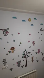 استیکر باروچین مدل حیوانات در جنگل