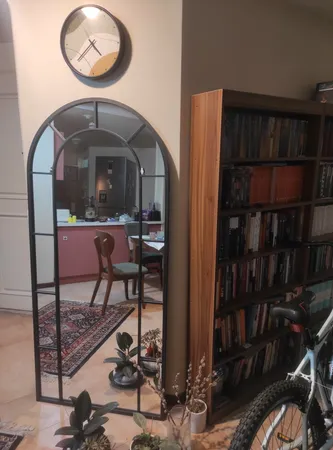 آینه مدل فلزی طرح تاج 180