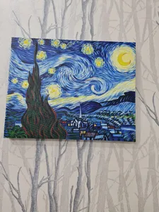 تجریه خرید تابلو نقاشی طرح شب‌پرستاره ونگوگ کد 1058