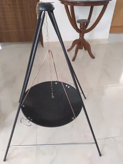 استند و ساج سفری مدل درخشان به همراه گریل