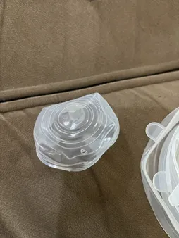 درپوش ظرف مدل سیلیکونی مجموعه 6 عددی