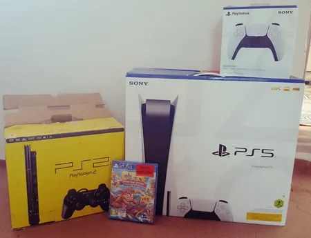 کنسول بازی سونی مدل PlayStation 5 ظرفیت 825 گیگابایت ریجن 1200 آسیا به همراه دسته اضافی