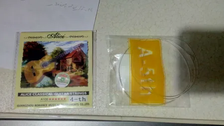 سیم پنجم گیتار کلاسیک آلیس مدل 5th کد106