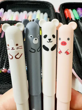 خودکار مدل عروسکی پاک کن دار مجموعه 4 عددی