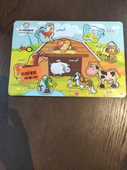 پازل چوبی 8 تکه آکو مدل Fruit