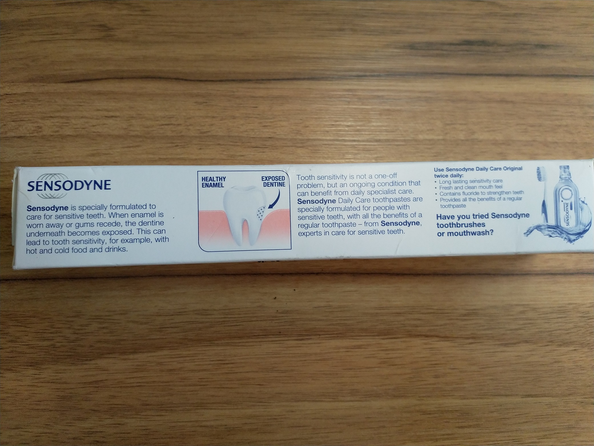 خمیر دندان سنسوداین سری Daily Care مدل Original Sensitive Teeth حجم 75 میلی لیتر