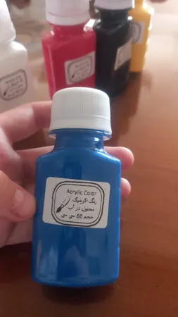 رنگ اکریلیک کد 2 حجم ۶۰ میلی لیتر بسته 6 عددی