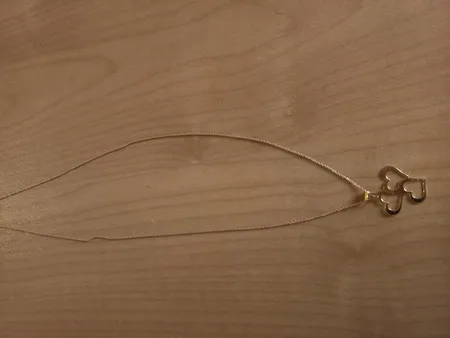 آویز گردنبند طلا 18 عیار زنانه طلای مستجابی مدل قلب کد 68