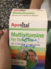 تجریه خرید کپسول مولتی ویتامین افراد دیابتی آپوویتال بسته 30 عددی