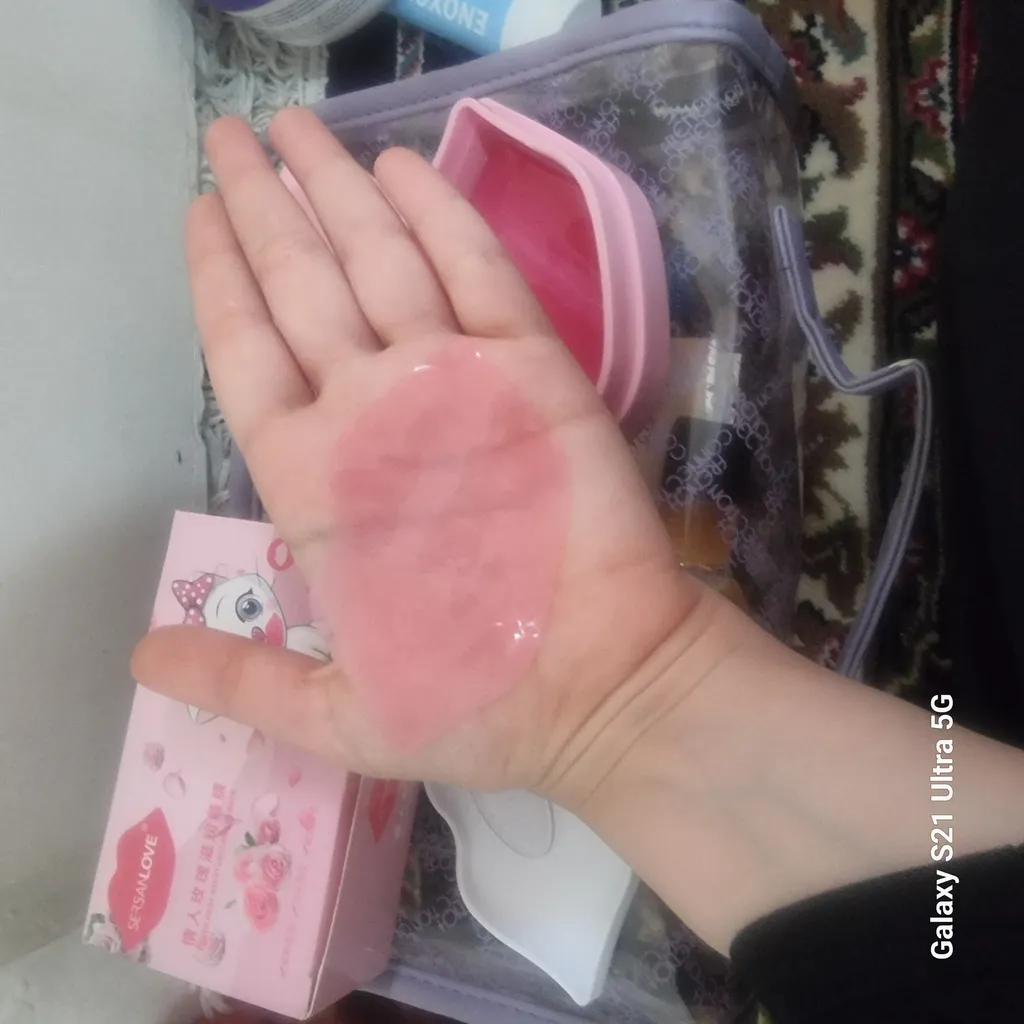 ماسک لب سرسان لاو مدل گل رز وزن 60 گرم بسته 20 عددی