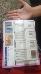 آویز حوله آریاسام طرح صندلی کد HK-94 مجموعه 4 عددی