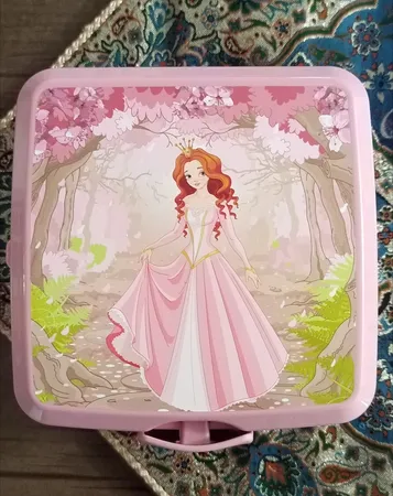 ظرف غذا 3 تکه کودک هوبی لایف مدل پرنسس