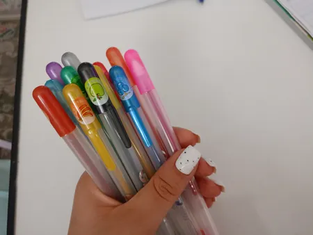 خودکار اکلیلی 12 رنگ مدل Glitter Pen