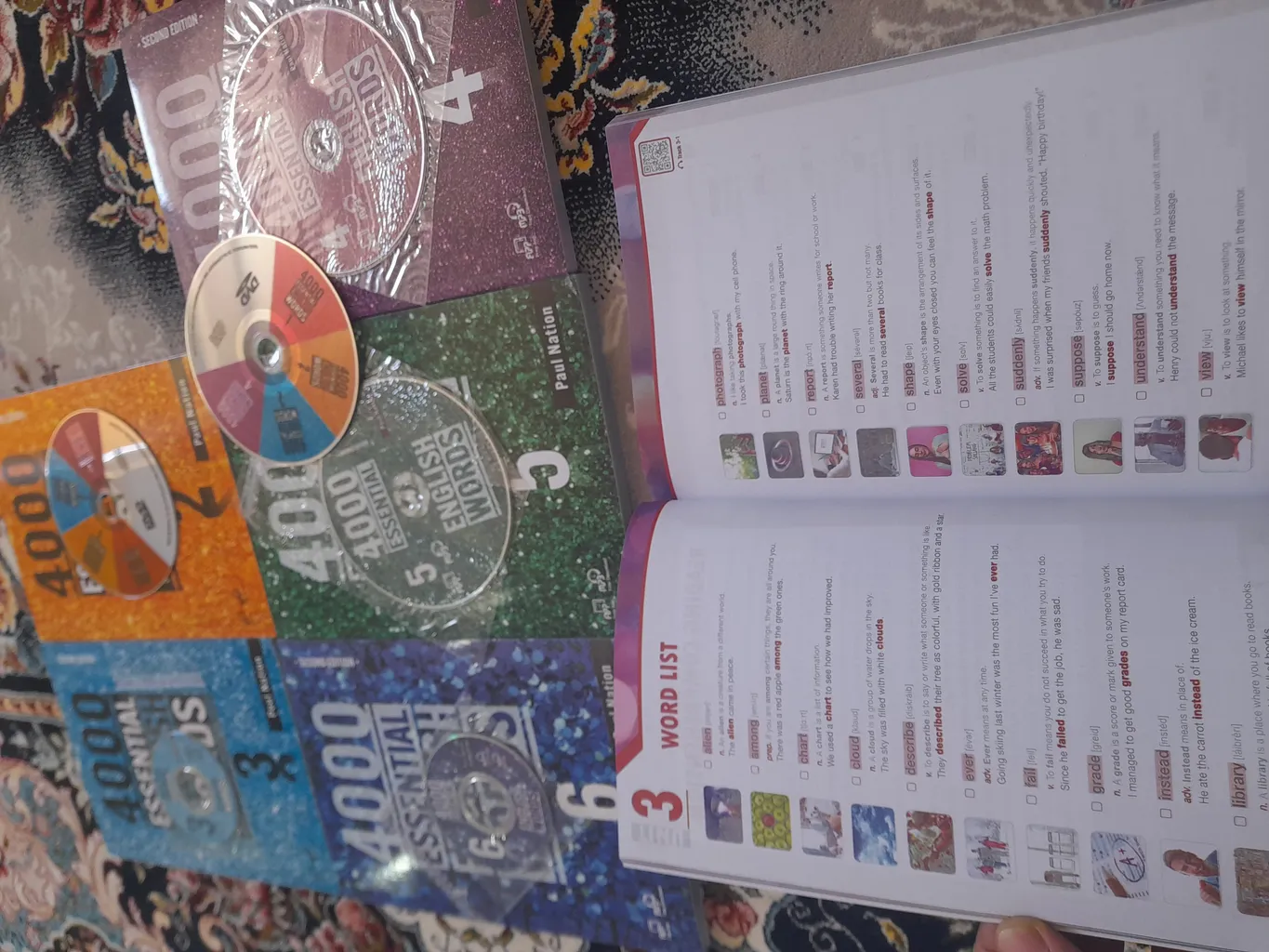 کتاب 4000 Essential English Words اثر Paul Nation انتشارات Compass Publishing شش جلدی