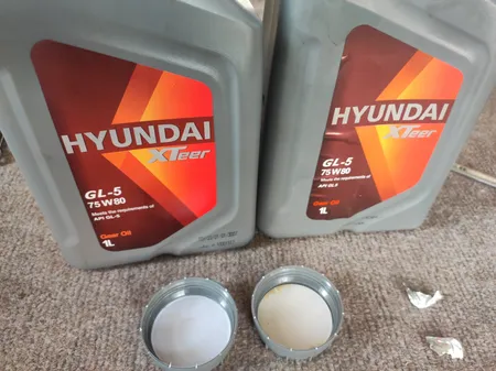 روغن گیربکس خودرو هیوندای اکستیر مدل 75W80  GL5 حجم 1 لیتر