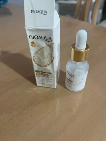 سرم پوست بایو آکوا مدل Rice Raw Pulp Hyaluronic Acid حجم 15 میلی لیتر