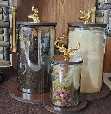 ست پاسماوری طرح گوزن کد 14226 مجموعه 4 عددی