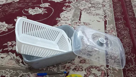 سبد نان و سبزی لیمون مدل یاس سایز متوسط