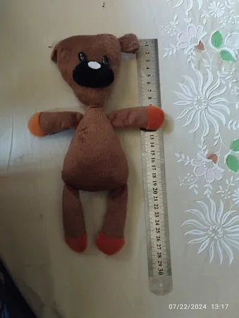 عروسک طرح خرس مستربین مدل تدی کد JIMI110 ارتفاع 31 سانتی‌ متر