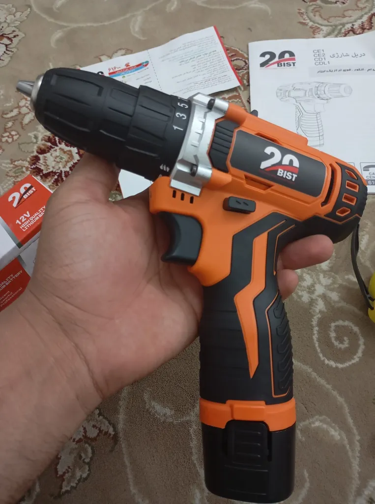 دریل شارژی بیست مدل jt-20 مجموعه 28 عددی