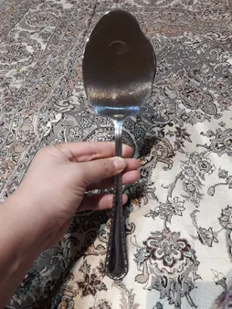 کفگیر برنج ناب استیل مدل برلین