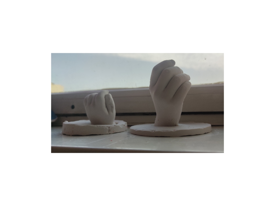 مجموعه قالبگیری تندیس ساز مدل دست و پای نوزاد