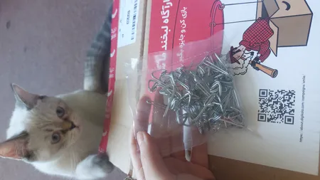 گیره پرده مدل F50 بسته 50 عددی