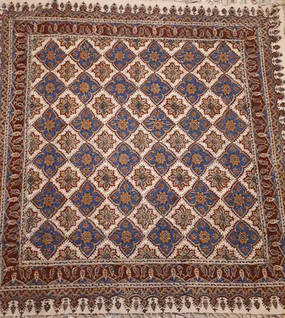 روتختي قلمكار عطريان طرح خشتي مدل G273