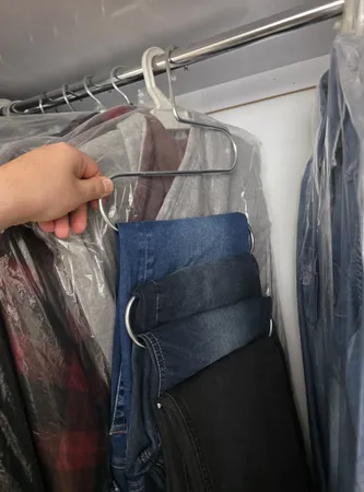 چوب لباسی شلوار و شال لینو مدل مارپیچ بسته 2 عددی