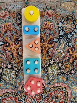 بازی آموزشی مونته سوری طرح پایه اشکال هندسی مدل ۰۰۲