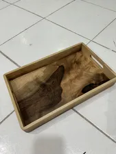 تجریه خرید سینی مدل مستطیل چوبی کد 203