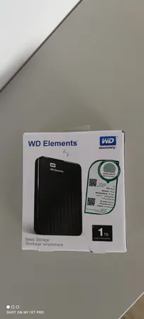 هارد اکسترنال وسترن دیجیتال مدل Elements ظرفیت یک ترابایت دارای رابط USB Type-A 3.2