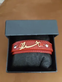 دستبند چرم وارک طرح خدا مدل نیکان کد rb236