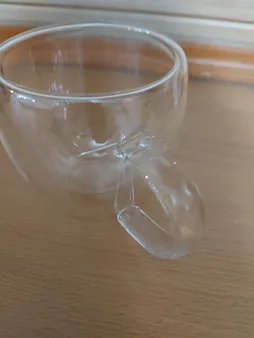 لیوان مدل دوجداره دسته دار کد 250 بسته 6عددی