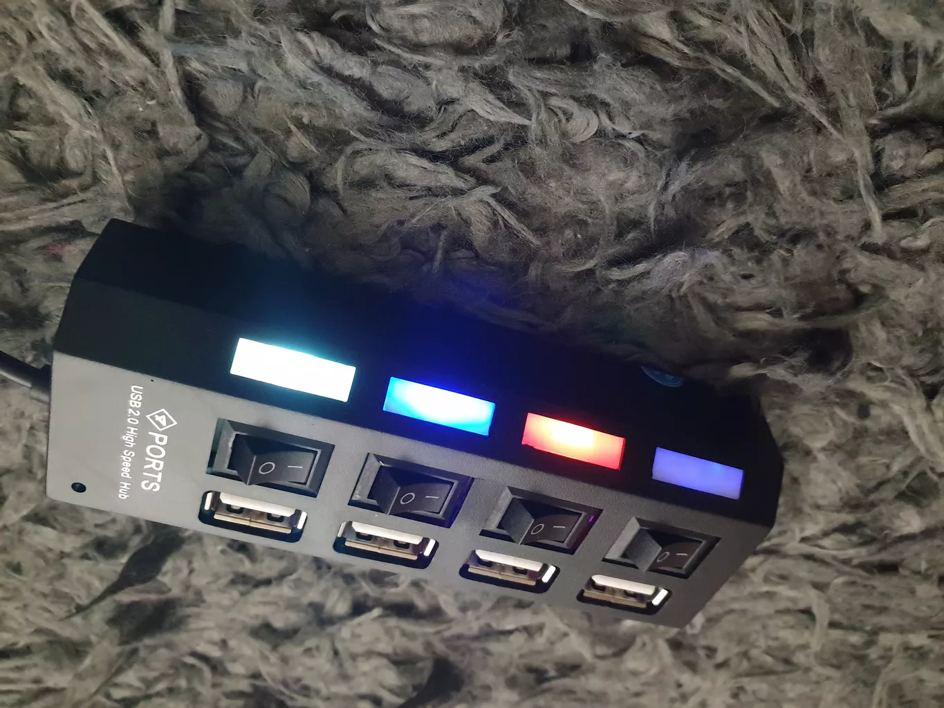 هاب 4 پورت USB 2.0 پورتز مدل HI-SPEED