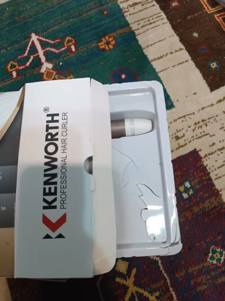 اتو مو کنورث مدل kw313 به همراه فر کننده مو