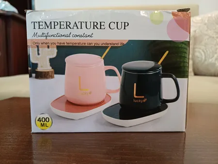 ماگ حرارتی لاکی مدل Temperature Plus به همراه صفحه گرم‌کن برقی