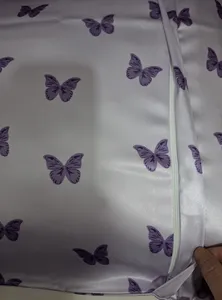 تجریه خرید رو بالشی مدل ساتن ابریشم طرح پروانه