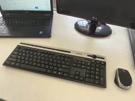 کیبورد و ماوس بی سیم گرین مدل GKM-505W، سوییچ ممبران، Full-Size