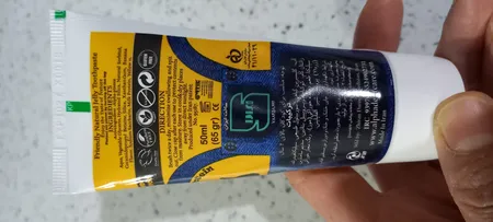 خمیر دندان کودک آلفادنت مدل بدون فلوراید حجم 50 میلی لیتر