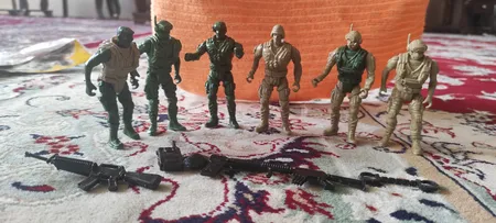 اسباب بازی جنگی مدل سرباز کد sdfg44432 مجموعه 12 عددی