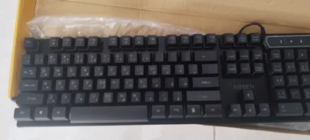 کیبورد و موس مخصوص بازی مدل K96، سوییچ ممبران، Full-Size، نورپردازی RGB