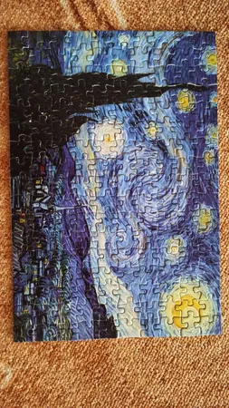 پازل160تکه مینیاتور طرح شب پرستاره ونگوگ کد 01562